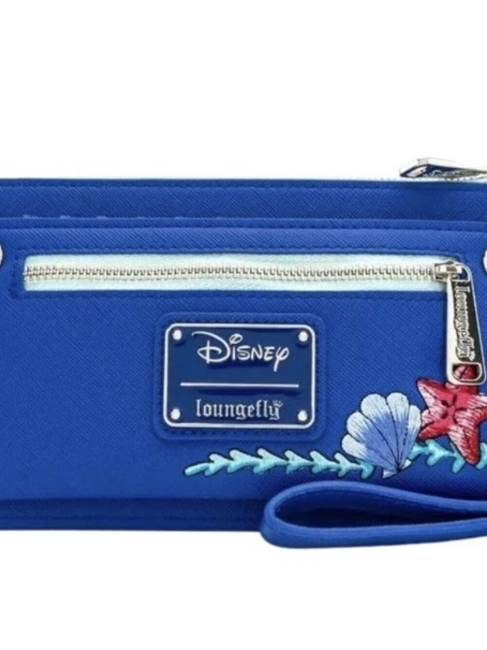 Loungefly Disney Peter Pan Mermaids Wallet Wristlet Snap Zip New - Picture 2 of 3